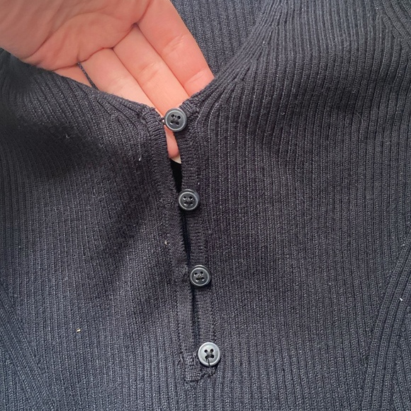 Ribbed Long Sleeve Bodycon Mini Dress - Picture 3 of 5